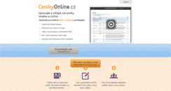 Desktop Screenshot of cenikyonline.cz